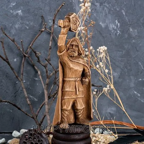 Алтарная статуэтка "Тор" деревянная