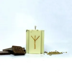 Свеча-крест руническая свеча с травами