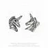 Серьги-гвоздики "Истинная природа единорогов"