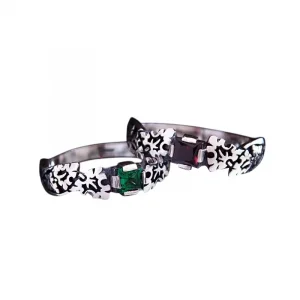 Серебряное кольцо "Кельтский плющ" с квадратным гранатом