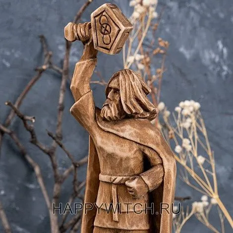 Алтарная статуэтка "Тор" деревянная